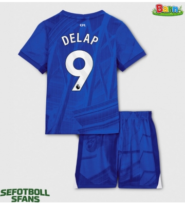 Chelsea Liam Delap #9 Hemmaställ Barn 2025-26 Kortärmad (+ Korta byxor)